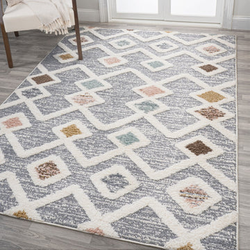 Monique Trellis High-low Area Rug